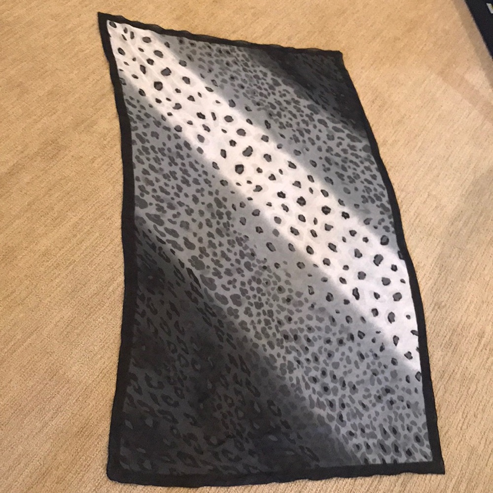 Leopard Print Grey Scarf/CoverUp